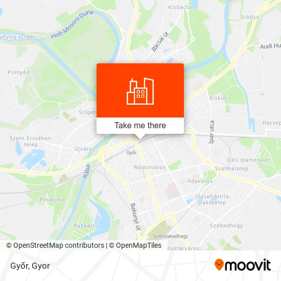 Győr map