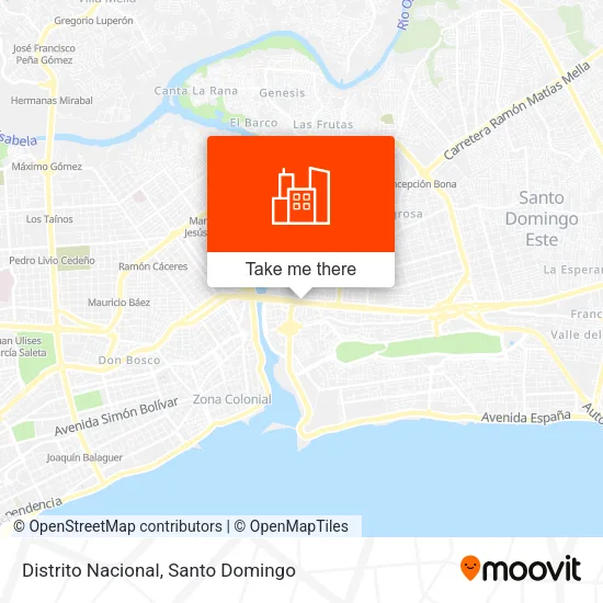 Distrito Nacional map