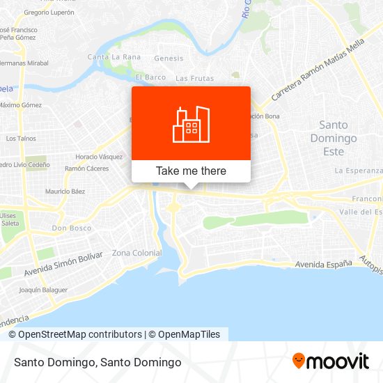 Santo Domingo map