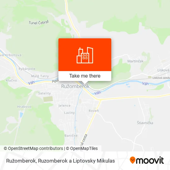 Ružomberok map