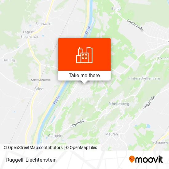 Ruggell map