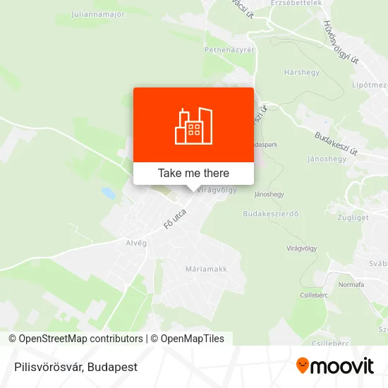 Pilisvörösvár map