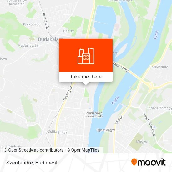 Szentendre map