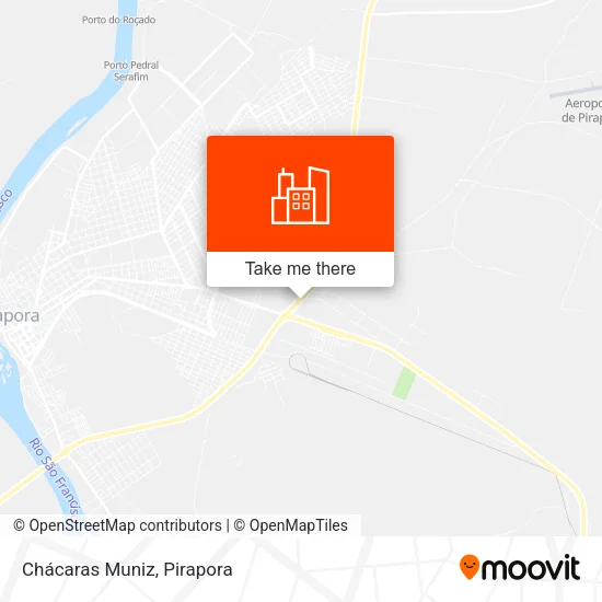 Chácaras Muniz map