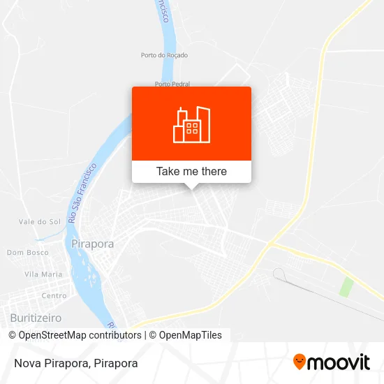 Nova Pirapora map