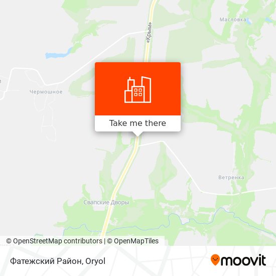 Фатежский Район map