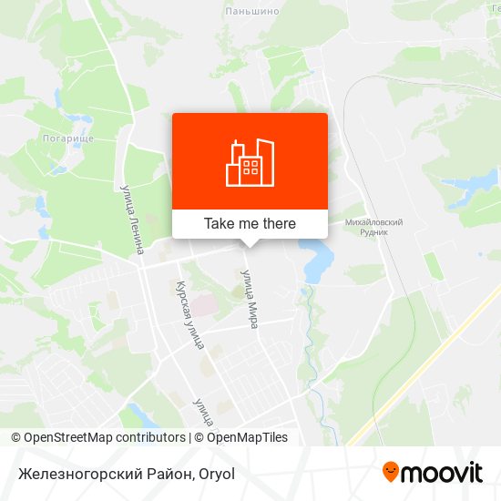 Железногорский Район map