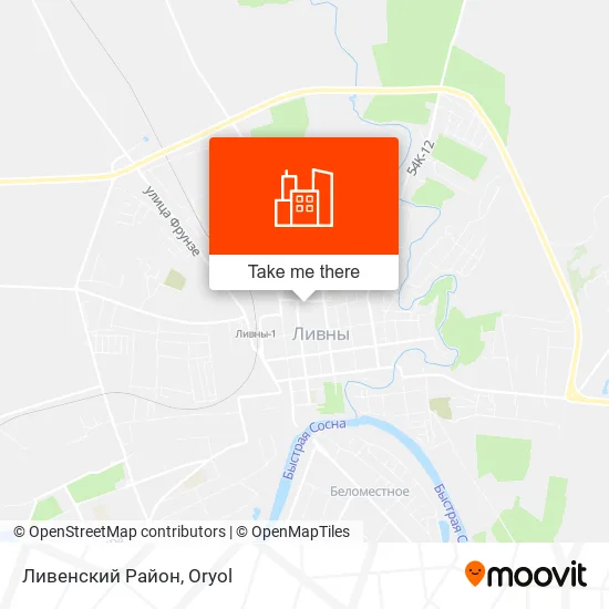 Ливенский Район map
