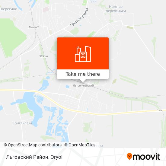 Льговский Район map