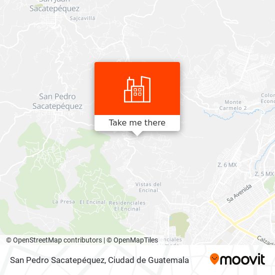 San Pedro Sacatepéquez map