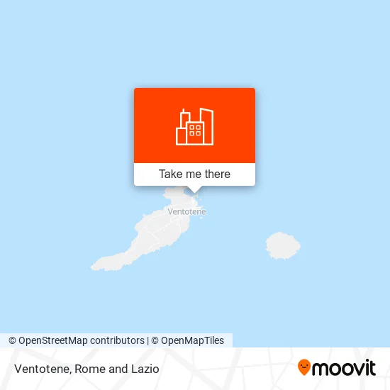 Ventotene map