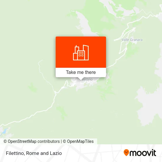 Filettino map