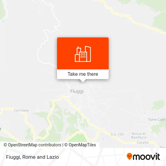 Fiuggi map