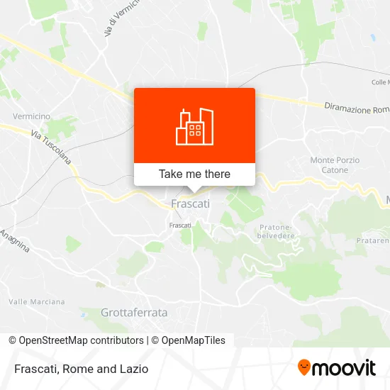 Frascati map