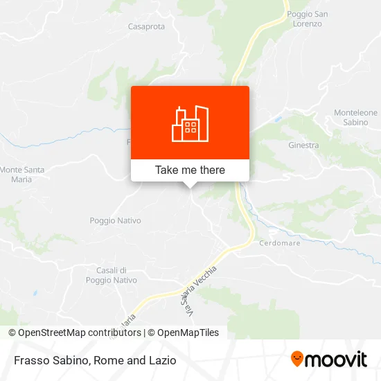 Frasso Sabino map