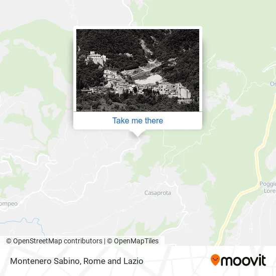 Montenero Sabino map