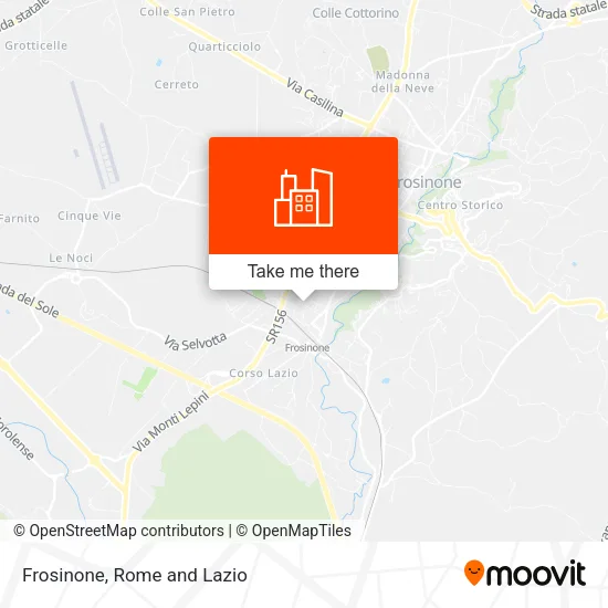 Frosinone map