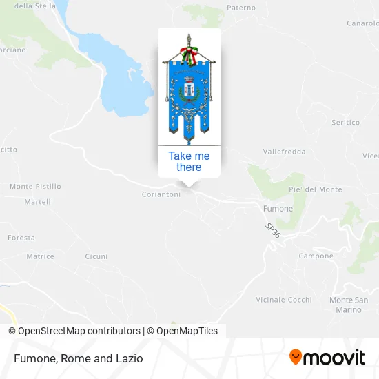 Fumone map