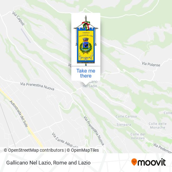 Gallicano Nel Lazio map