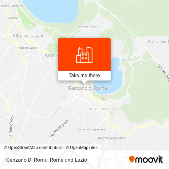 Genzano di Roma map