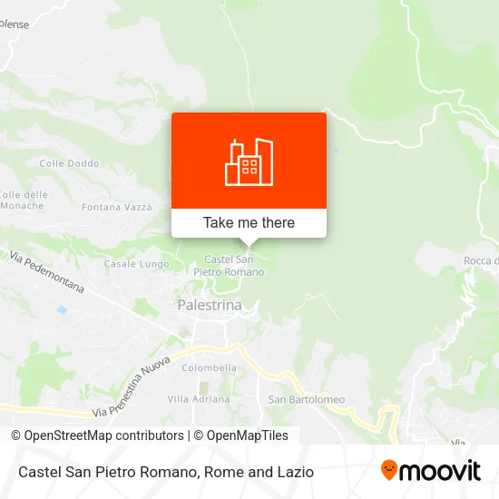 Castel San Pietro Romano map