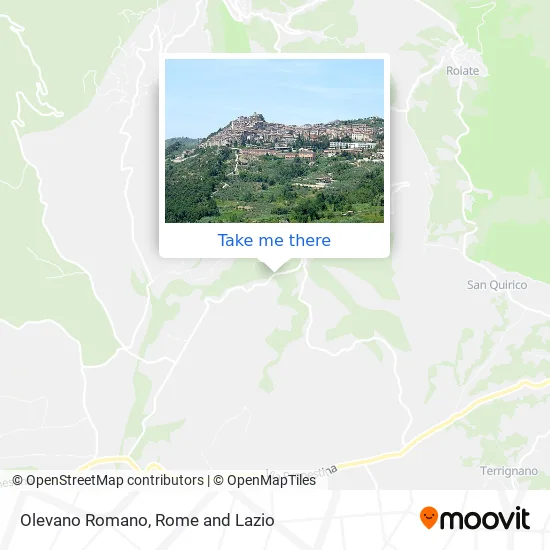 Olevano Romano map