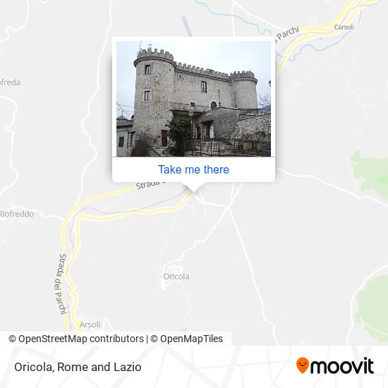 Oricola map