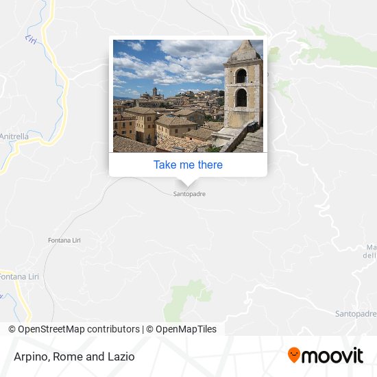 Arpino map