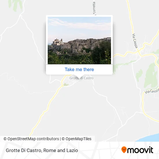 Grotte Di Castro map