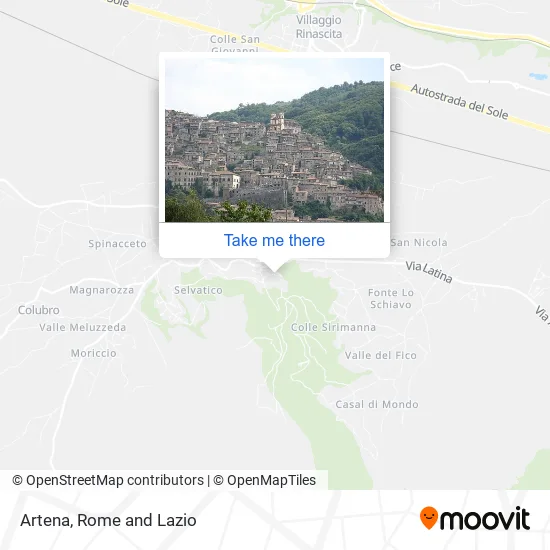 Artena map