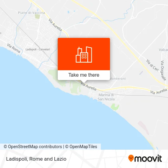 Ladispoli map