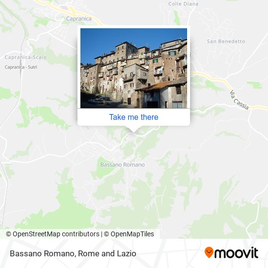 Bassano Romano map
