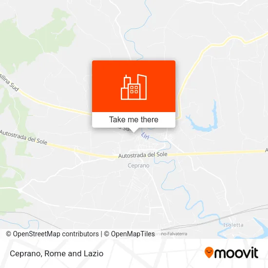Ceprano map