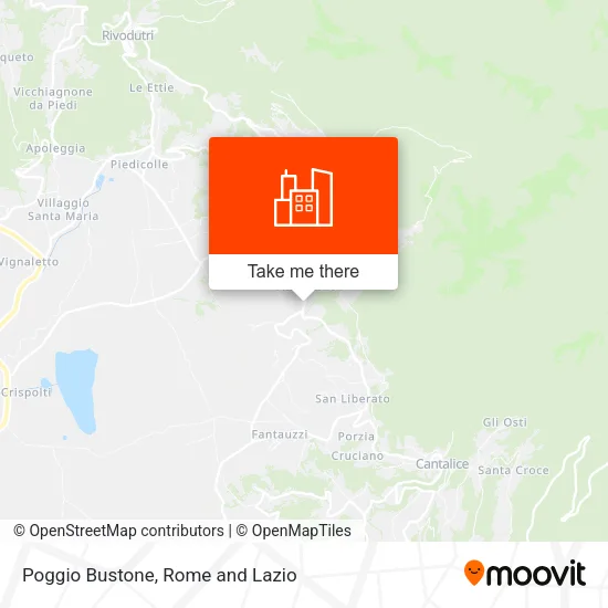 Poggio Bustone map