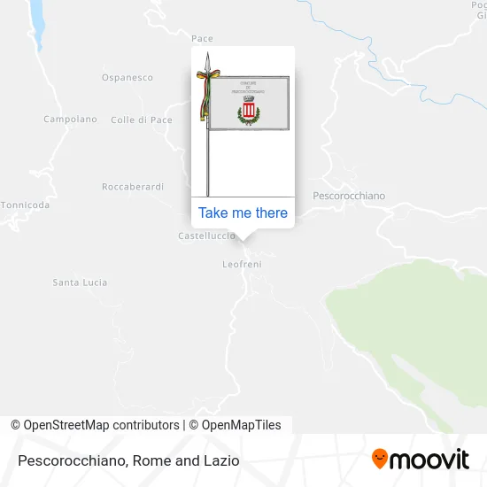 Pescorocchiano map