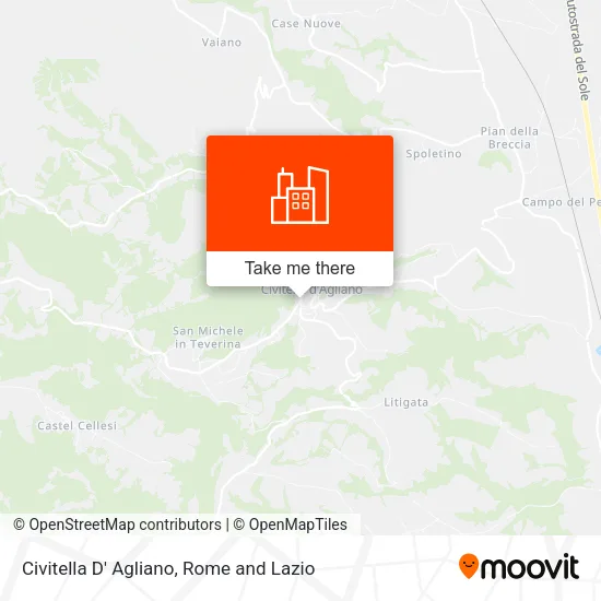 Civitella D' Agliano map