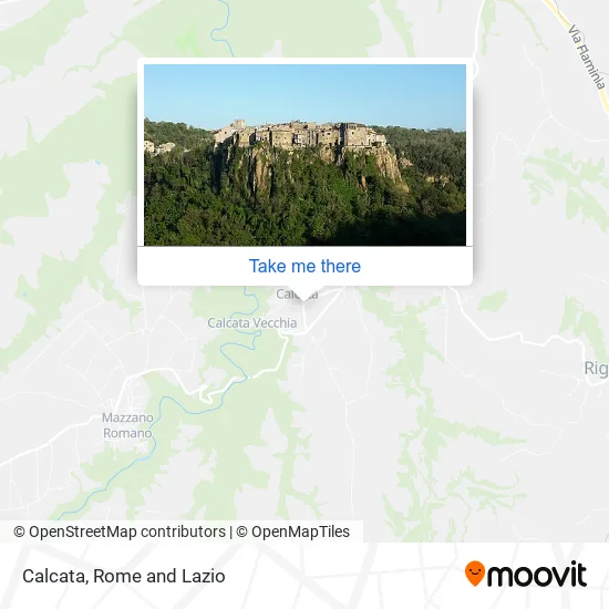 Calcata map