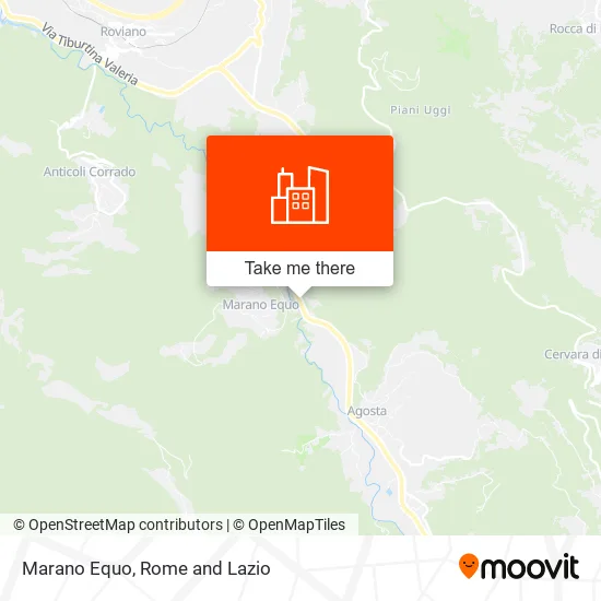 Marano Equo map