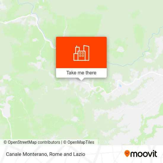 Canale Monterano map