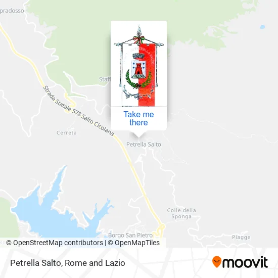 Petrella Salto map