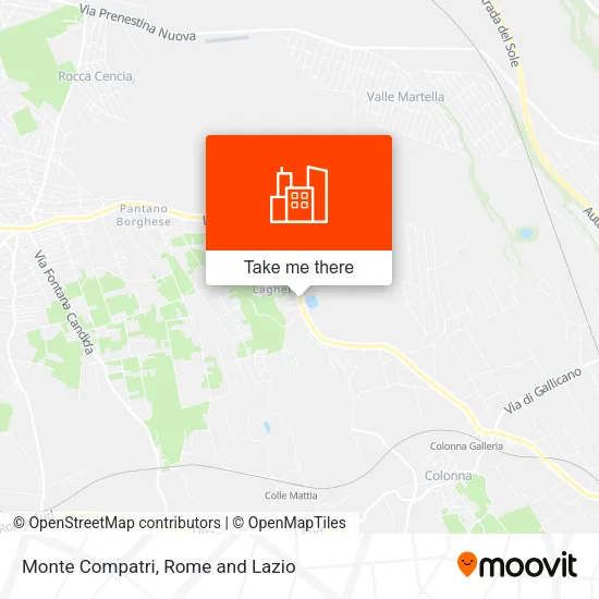 Monte Compatri map