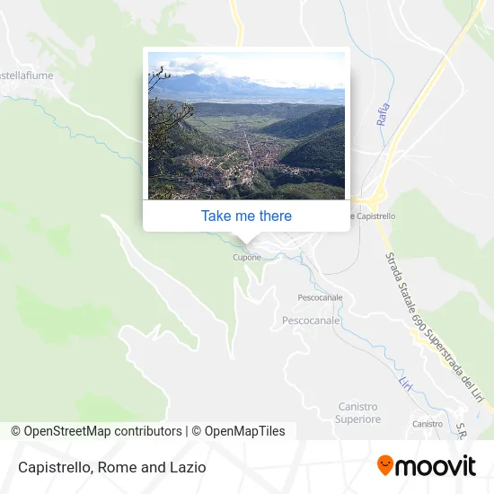 Capistrello map