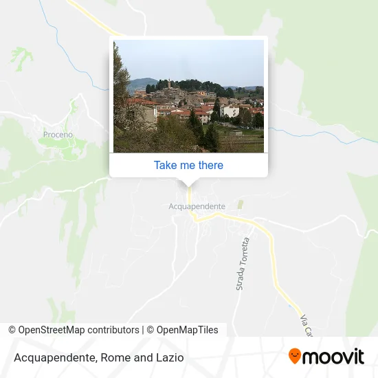 Acquapendente map