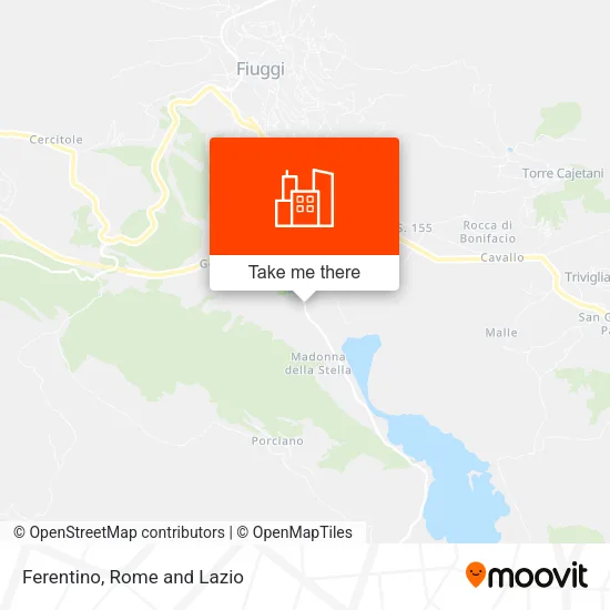 Ferentino map