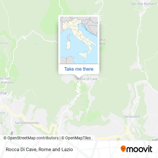 Rocca Di Cave map