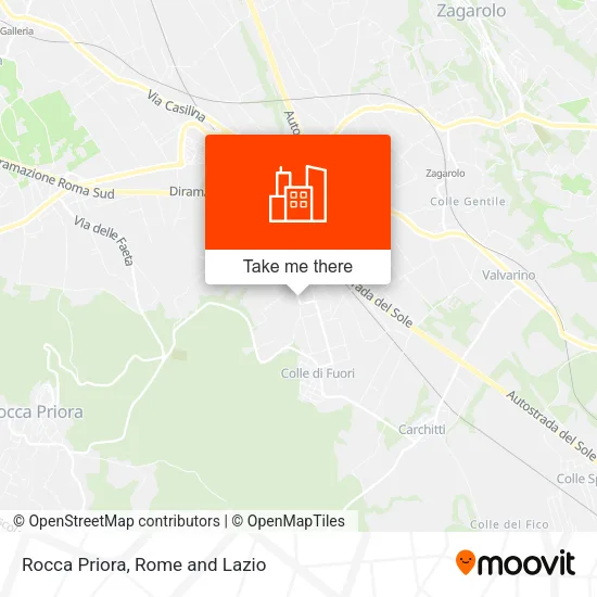 Rocca Priora map
