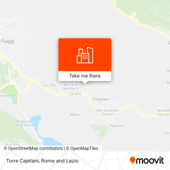 Torre Cajetani map