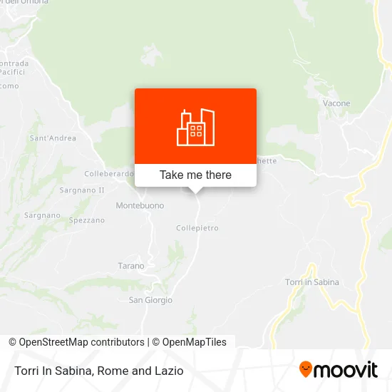 Torri In Sabina map