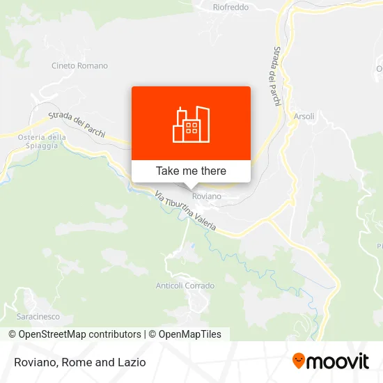 Roviano map