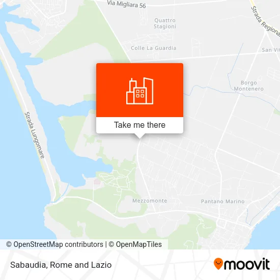 Sabaudia map